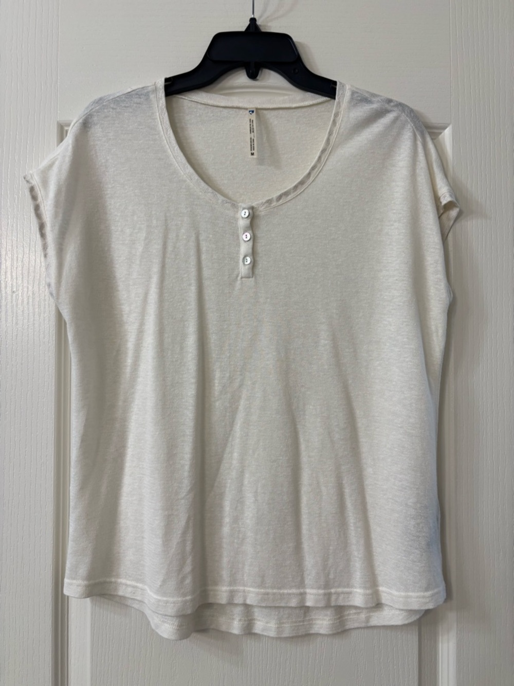 Kuhl Cream Short-Sleeve Henley Tee